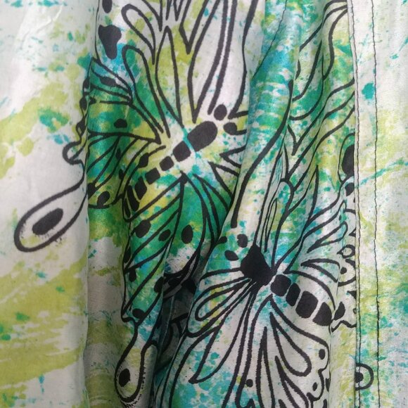 Handmade Reversible Jacket Tie Dye Butterfly Black Quilted Approx sz 8 M… - Picture 6 of 12